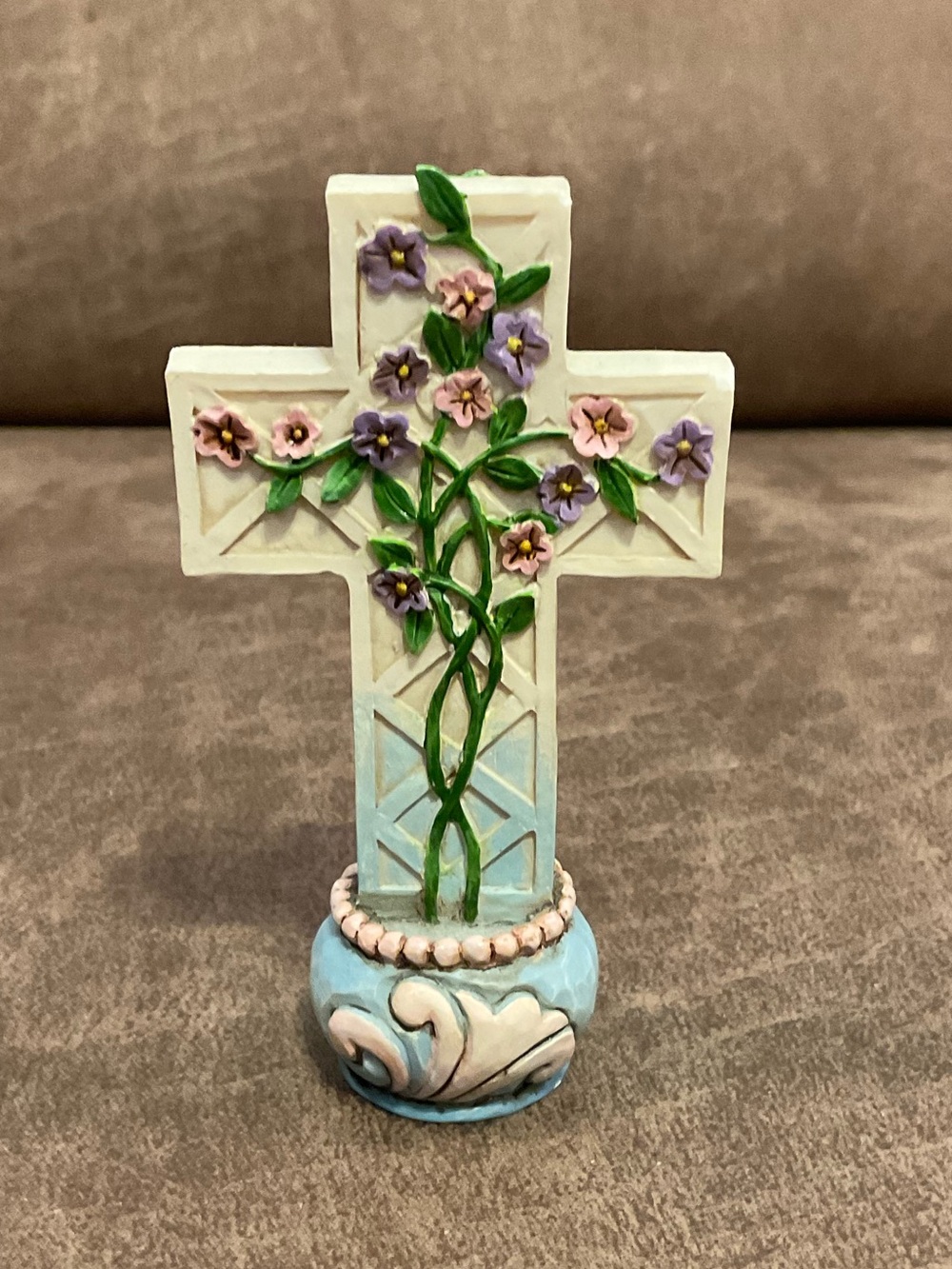 Jim Shore Mini Resin Easter Cross